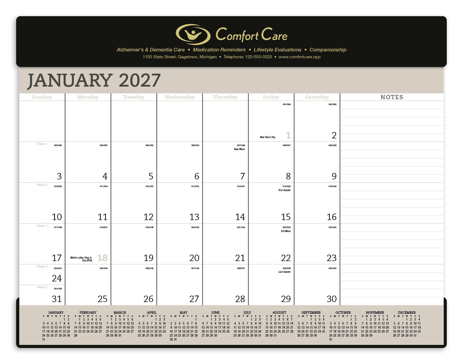 Picture of Triumph® Calendars Vinyl Desk Pad