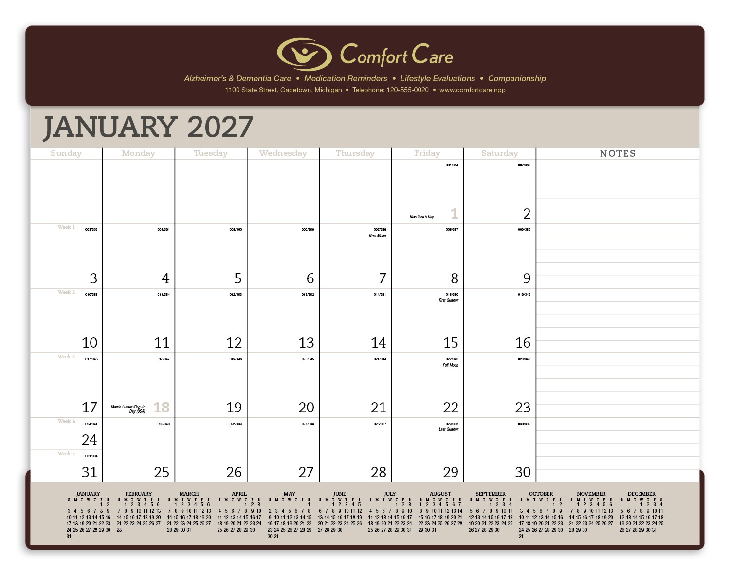 Picture of Triumph® Calendars Vinyl Desk Pad