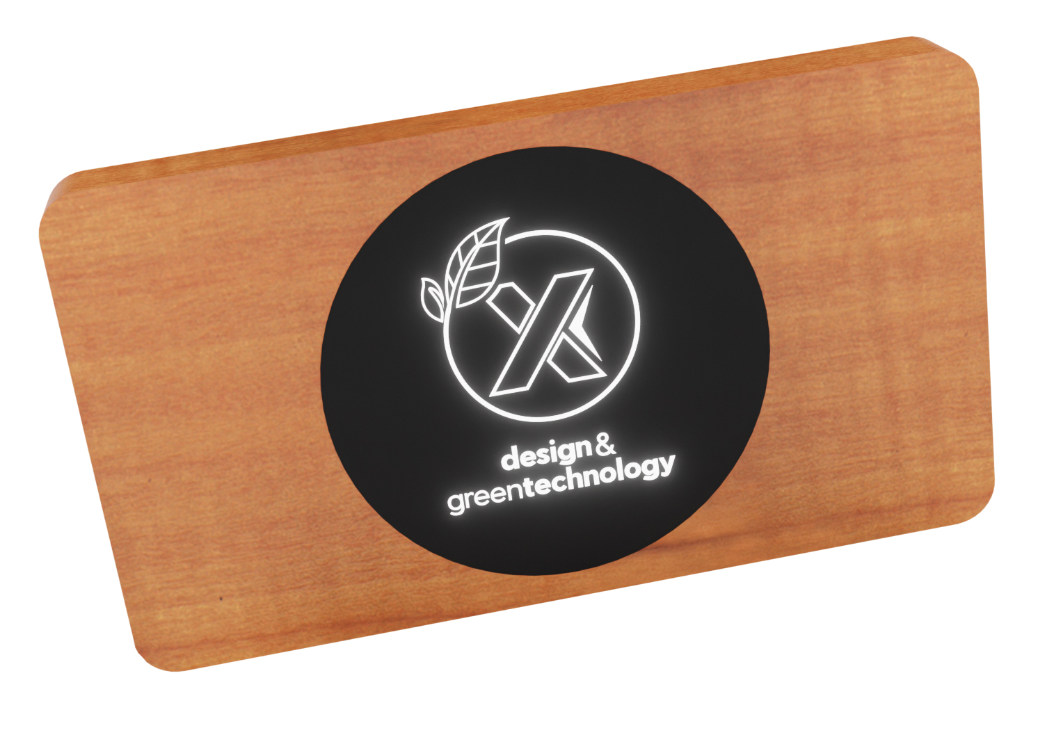 Picture of SCX Innovative Design™ Bamboo Wireless Power Bank 10,000 mAh