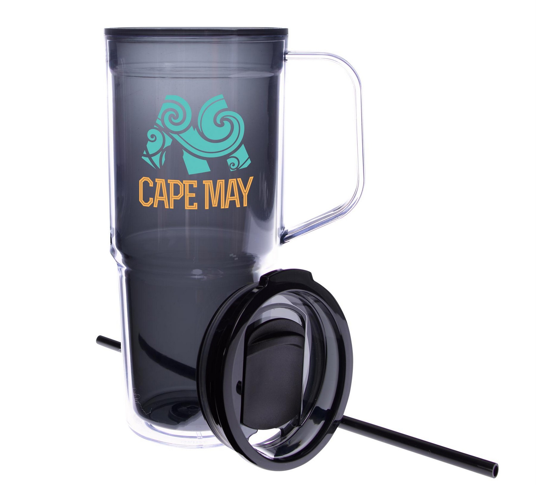 Picture of Good Value™ Clair Recycled Acrylic Travel Tumbler - 30 oz.