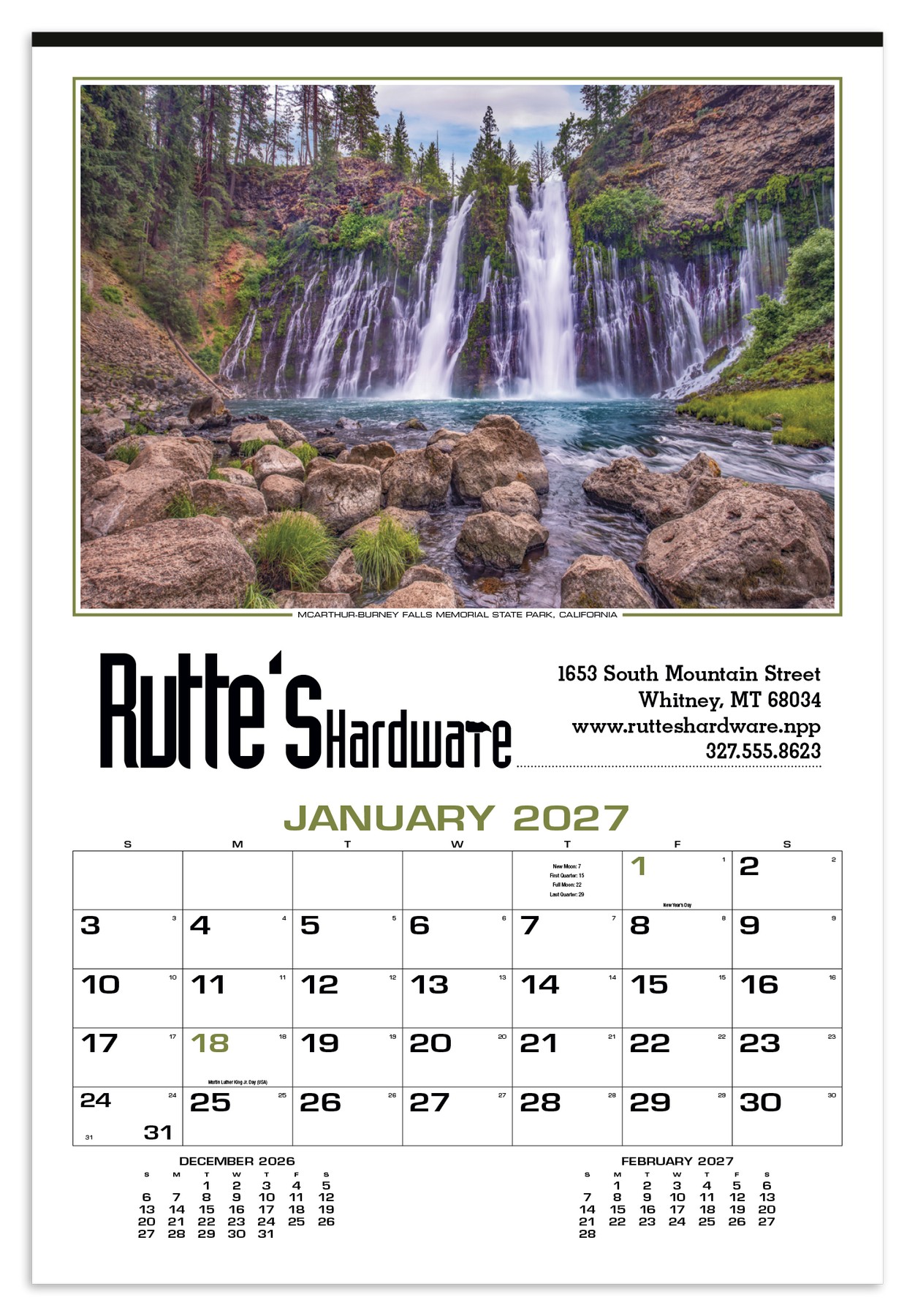 Picture of HotLine® Products Our Beautiful America® Executive Calendar