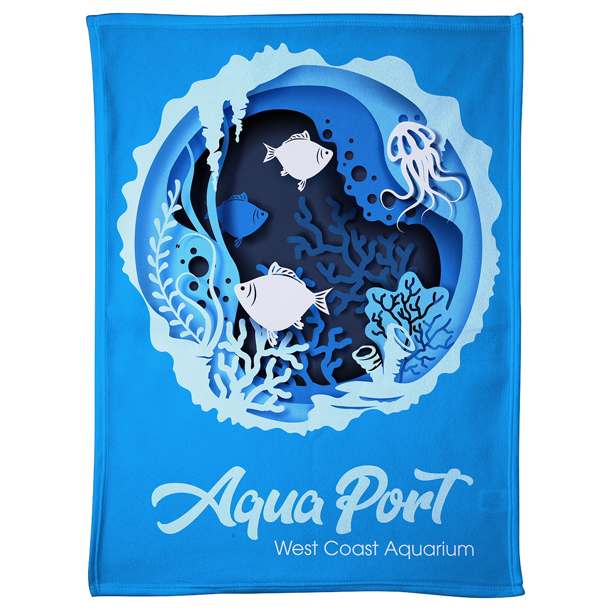 Picture of Light-Weight Brushed Fleece Blanket 30"x 40" 300GSM - Full Color