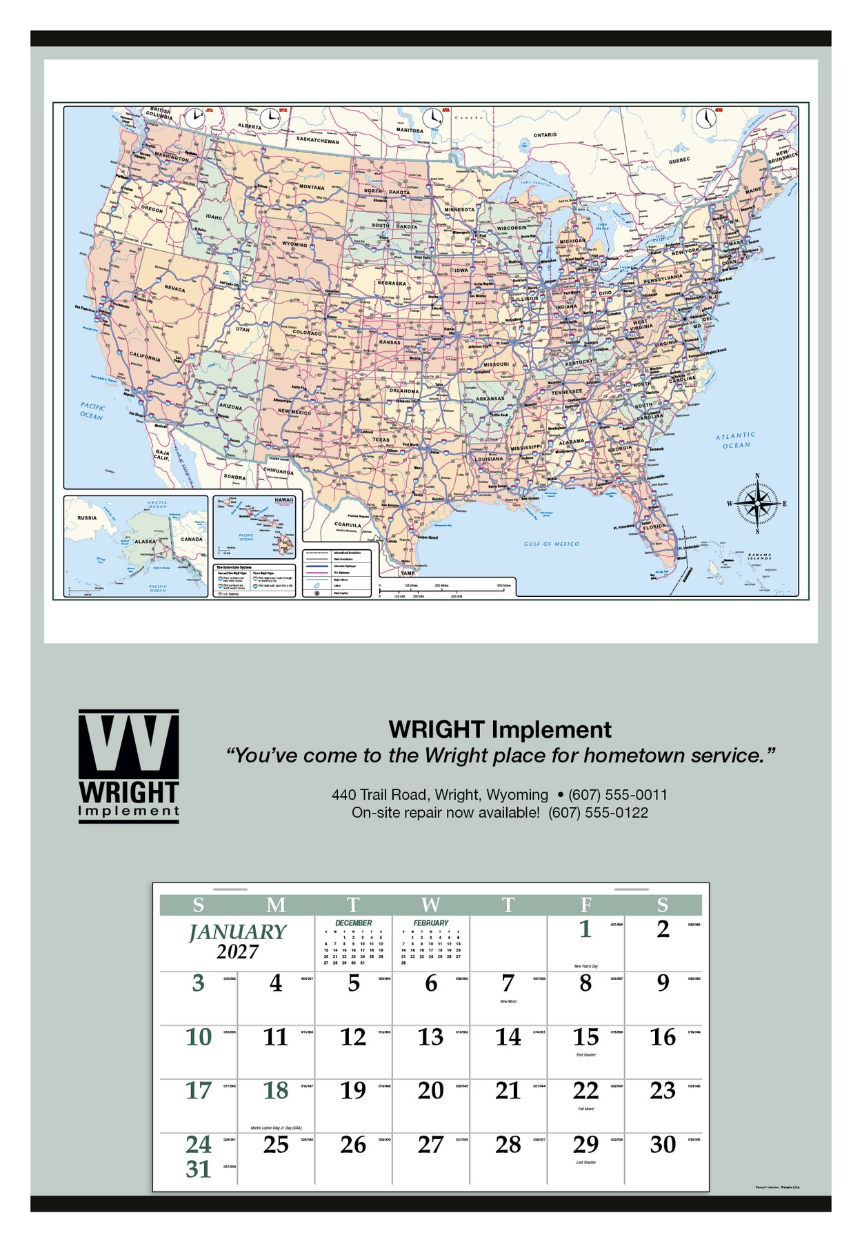Picture of Triumph® Calendars Jumbo Hanger (12-Month) Calendar