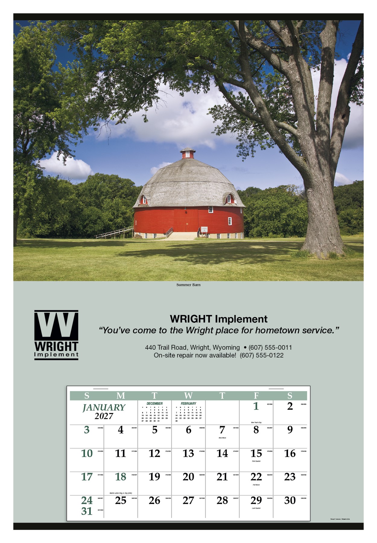 Picture of Triumph® Calendars Jumbo Hanger (12-Month) Calendar