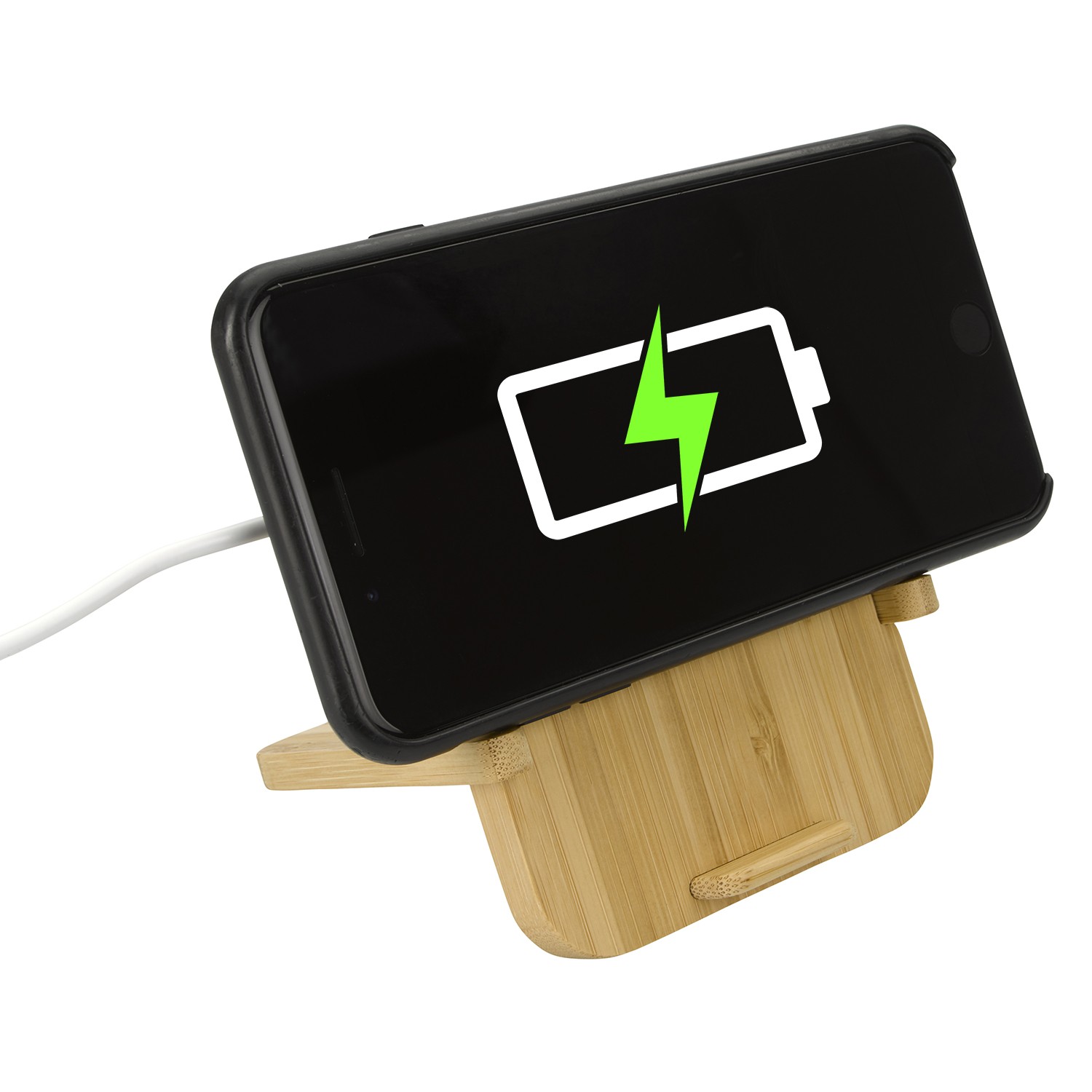 Picture of Bamboo 10W Wireless Charger with Phone Holder