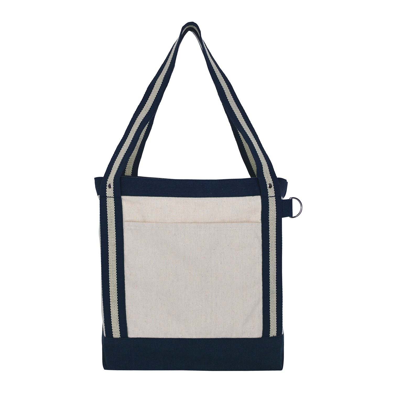 Picture of V Natural Striped Recycled Cotton Boat Bag