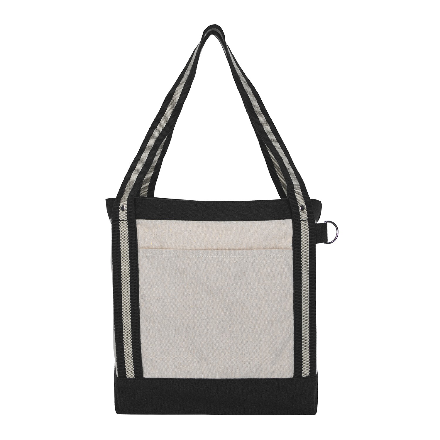 Picture of V Natural Striped Recycled Cotton Boat Bag