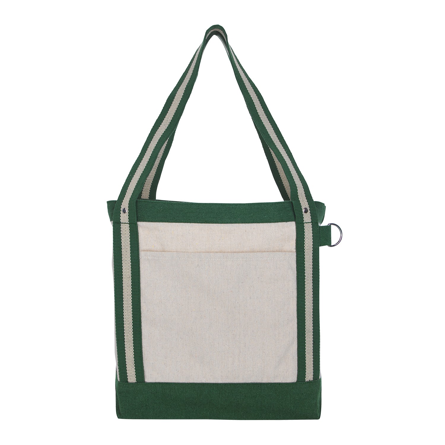 Picture of V Natural Striped Recycled Cotton Boat Bag