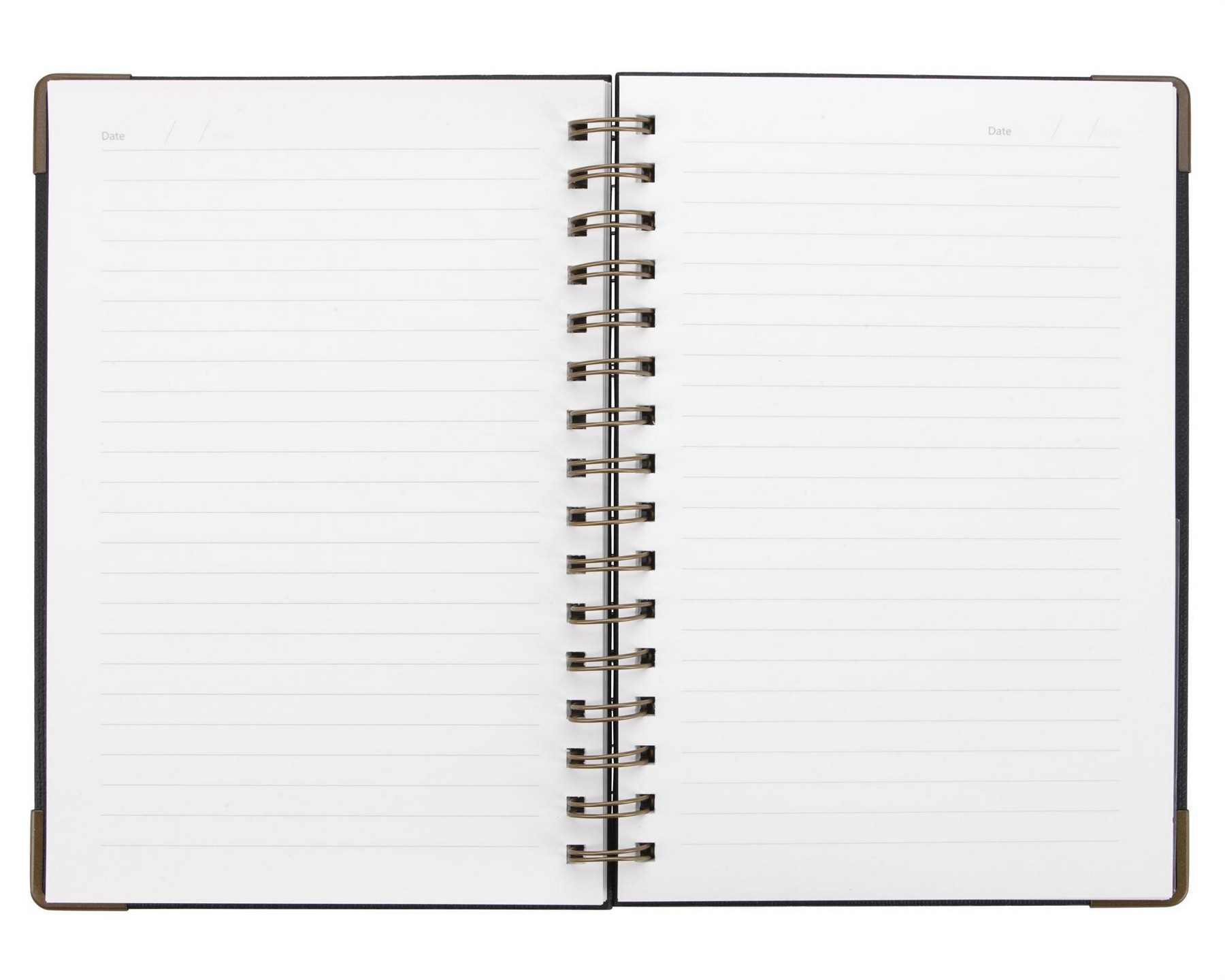 Picture of Good Value™ Woven Paper Hardback With Metal Accents Notebook
