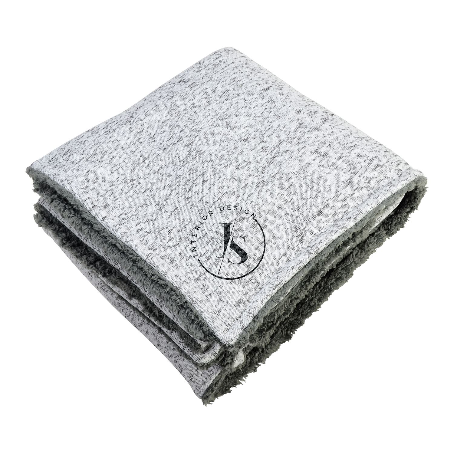 Picture of Sherpa-Backed Heathered Blanket