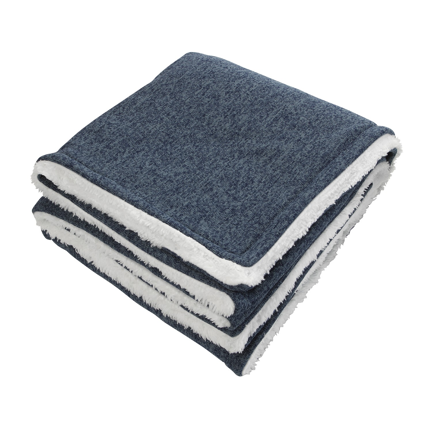 Picture of Sherpa-Backed Heathered Blanket