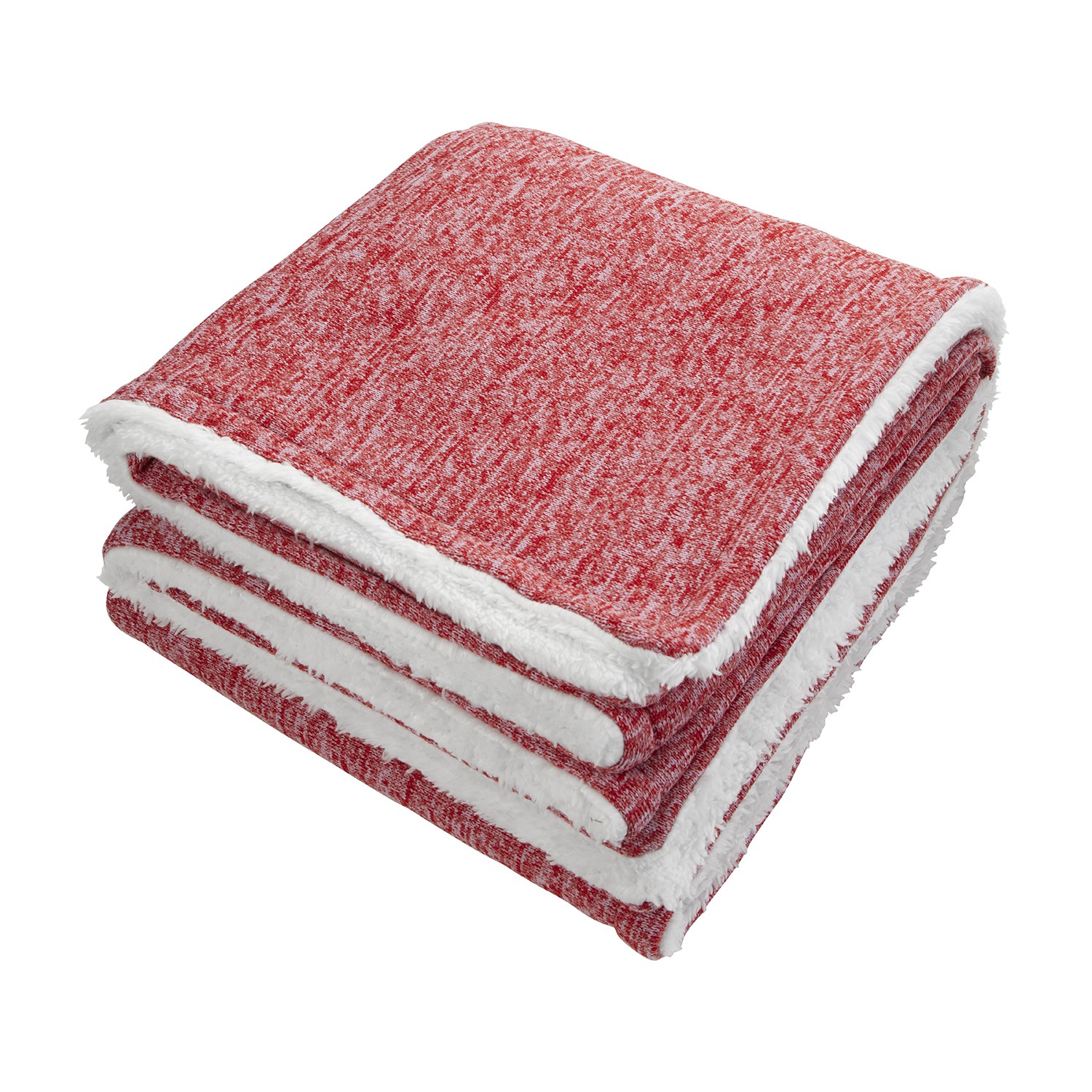 Picture of Sherpa-Backed Heathered Blanket
