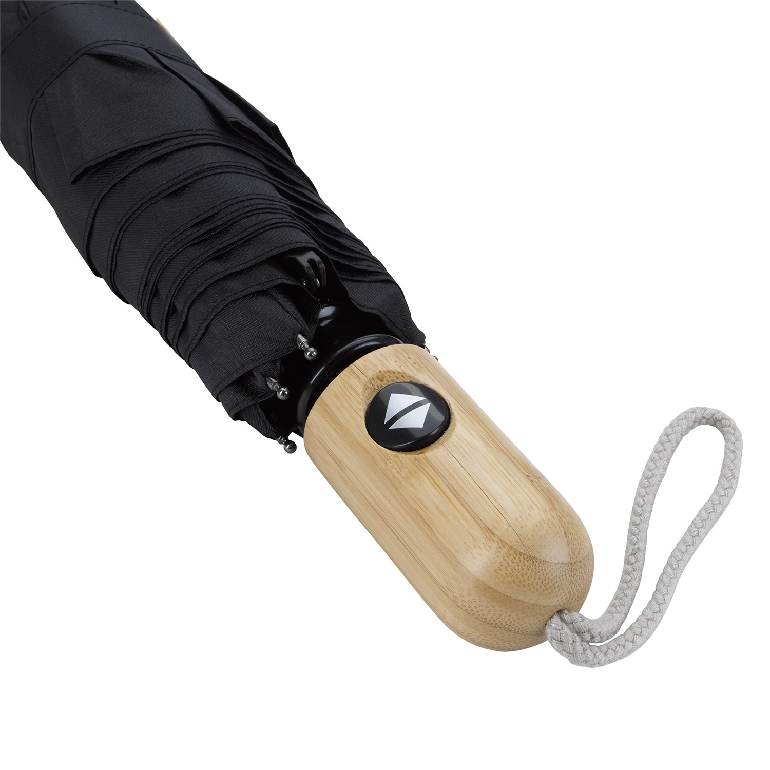 Picture of Shed Rain™ 42" RPET Bamboo-Handled Auto-Open/Close Compact Umbrella
