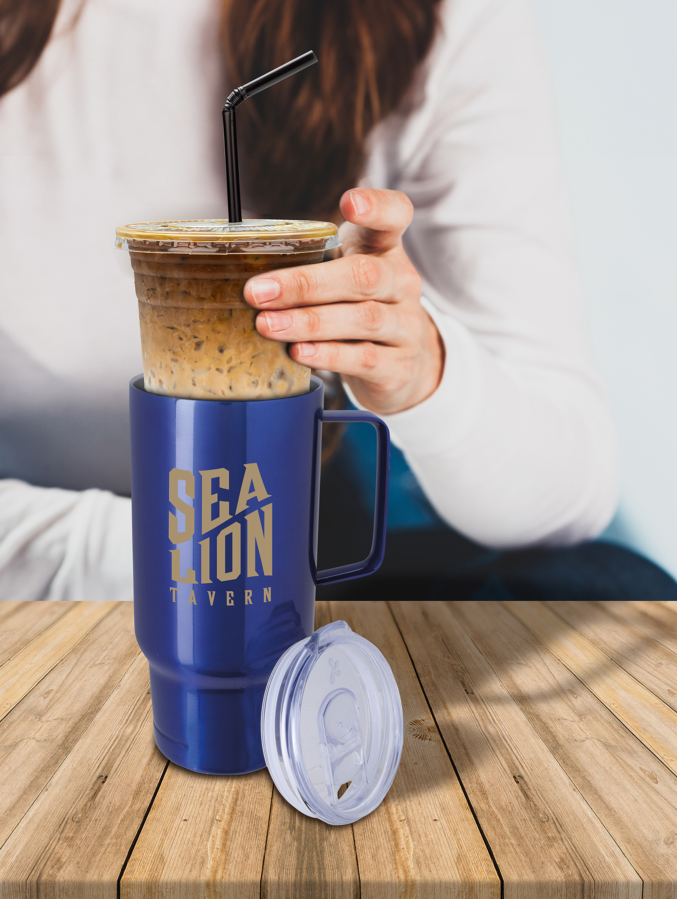 Picture of Koozie® Handle Tumbler - 30 oz