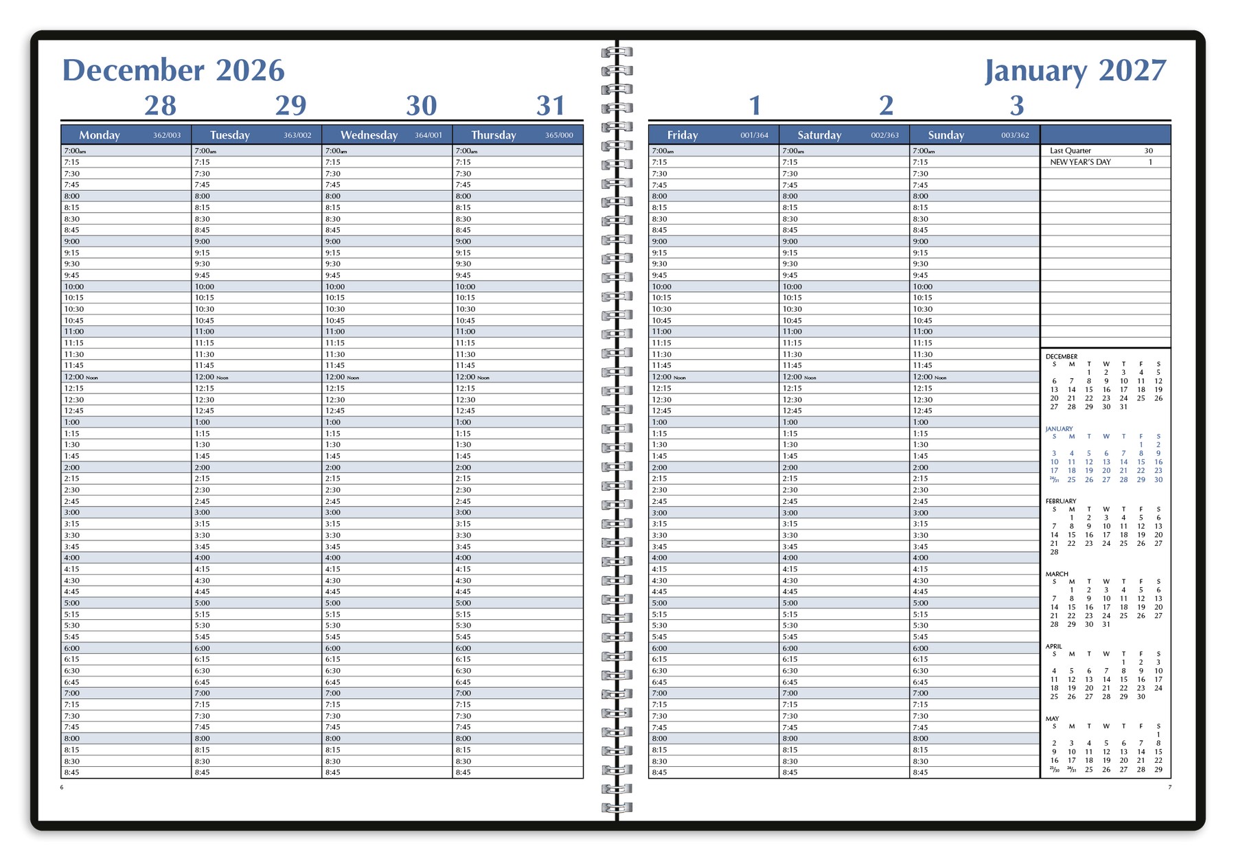 Picture of Triumph® Calendars Weekly Time Manager