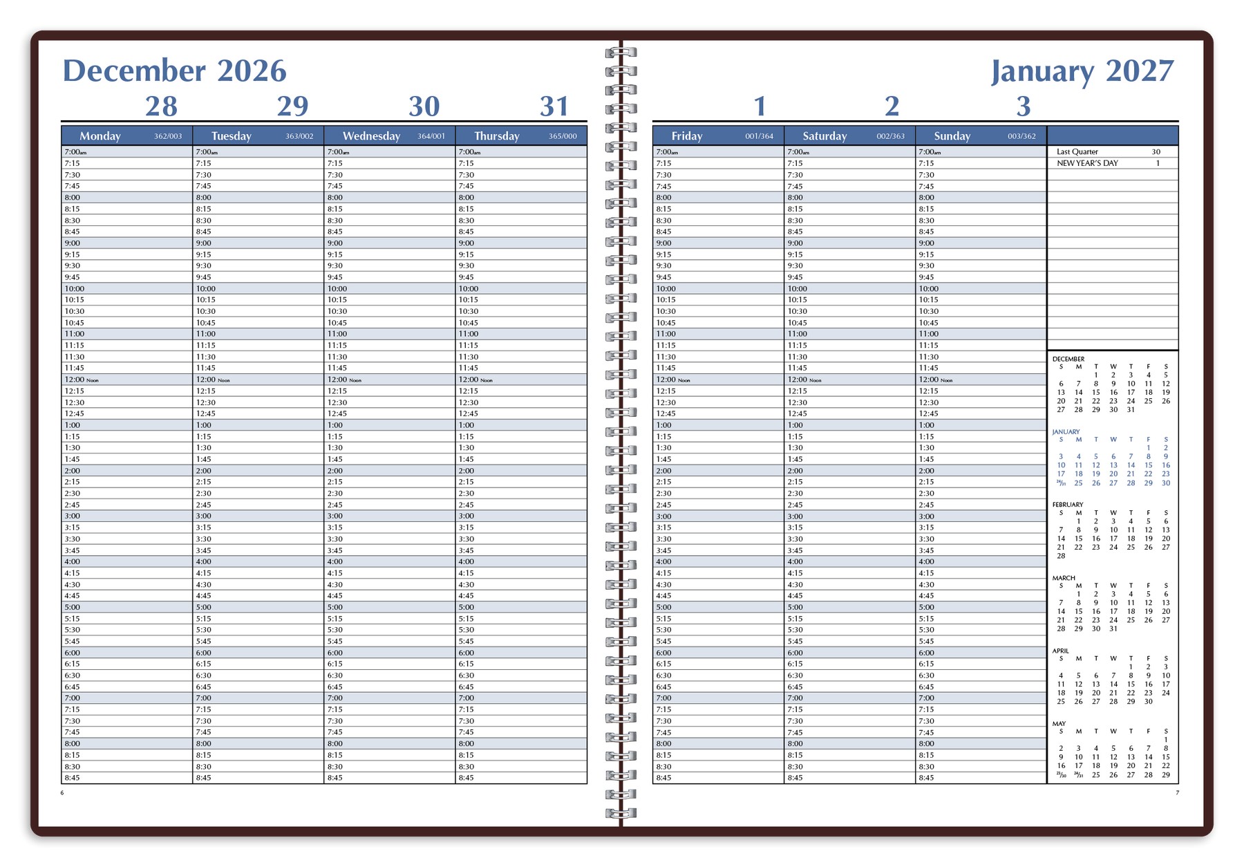 Picture of Triumph® Calendars Weekly Time Manager