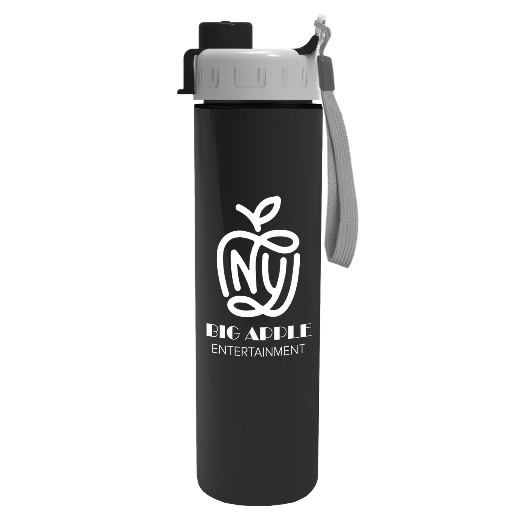 Picture of Garyline® Slim Double-Wall Insulated Bottle with Quick-Snap Lid - 16 oz.