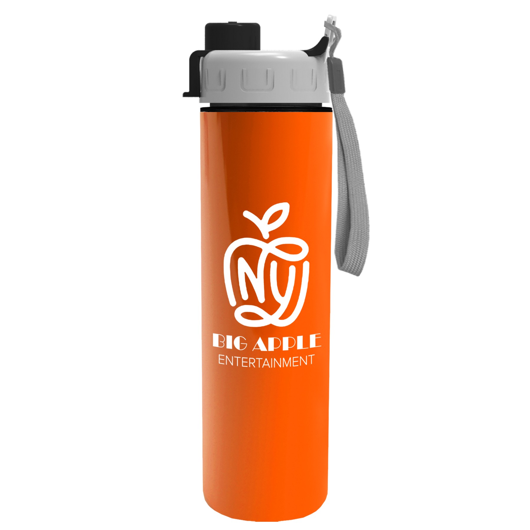 Picture of Garyline® Slim Double-Wall Insulated Bottle with Quick-Snap Lid - 16 oz.