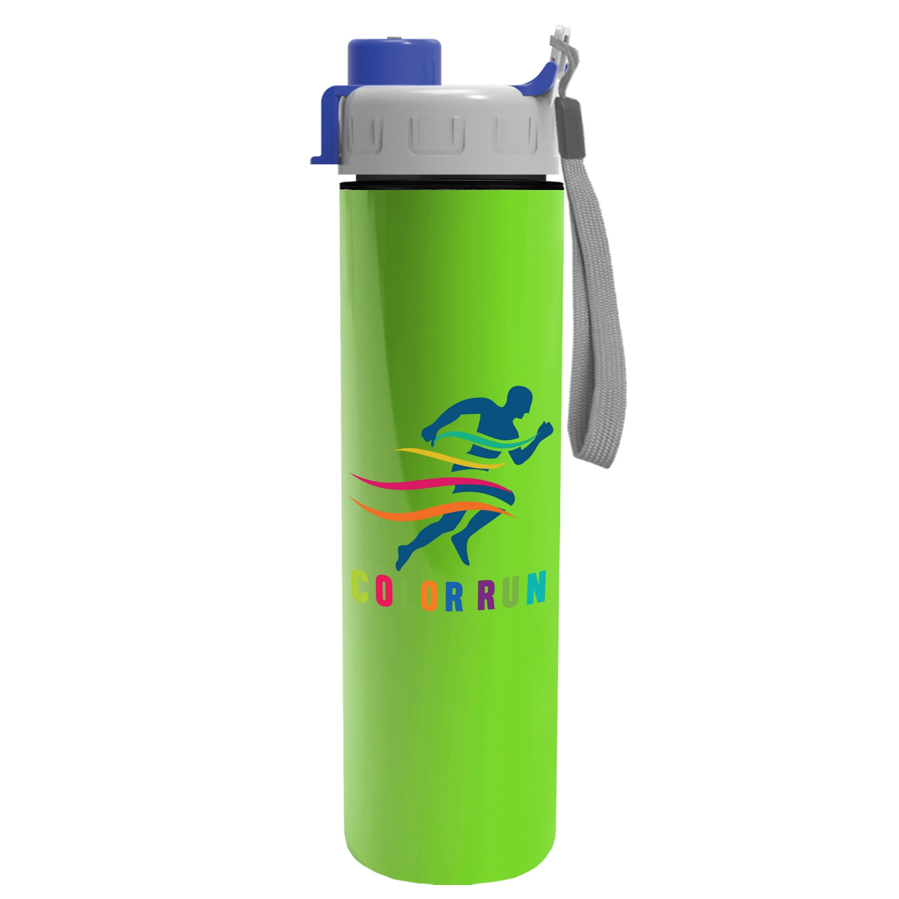 Picture of Garyline® Slim Double-Wall Insulated Bottle with Quick-Snap Lid - 16 oz.