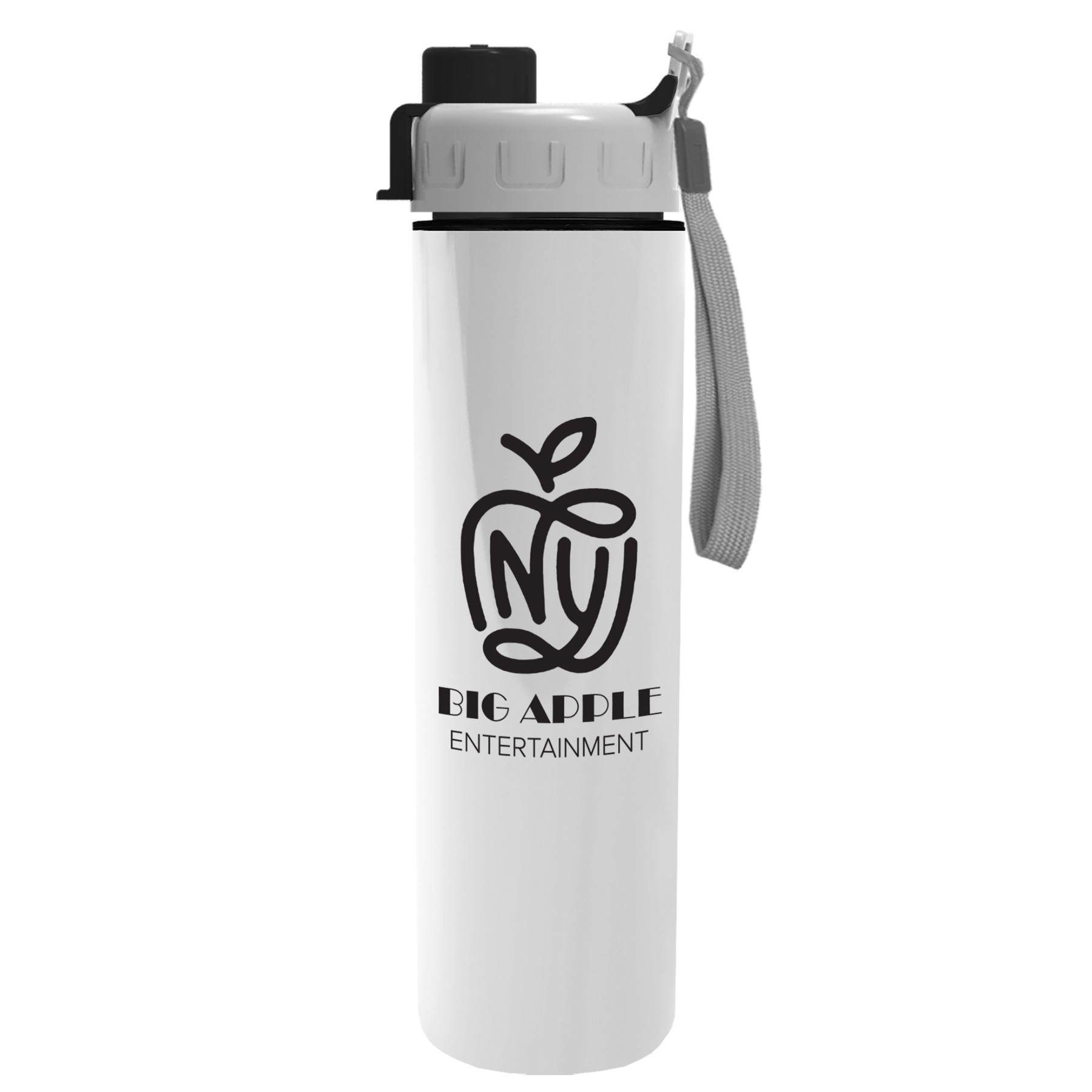 Picture of Garyline® Slim Double-Wall Insulated Bottle with Quick-Snap Lid - 16 oz.