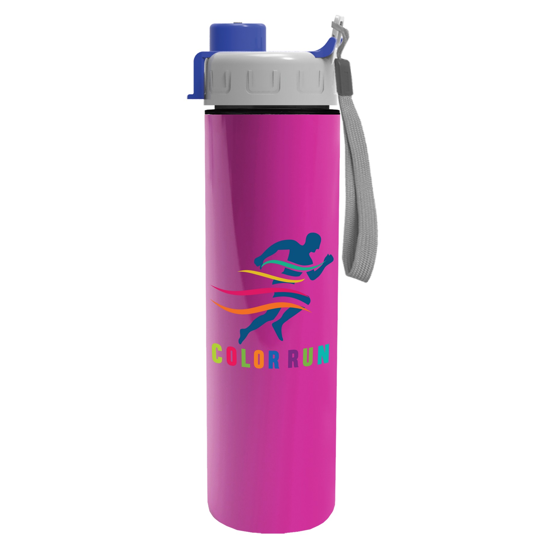 Picture of Garyline® Slim Double-Wall Insulated Bottle with Quick-Snap Lid - 16 oz.
