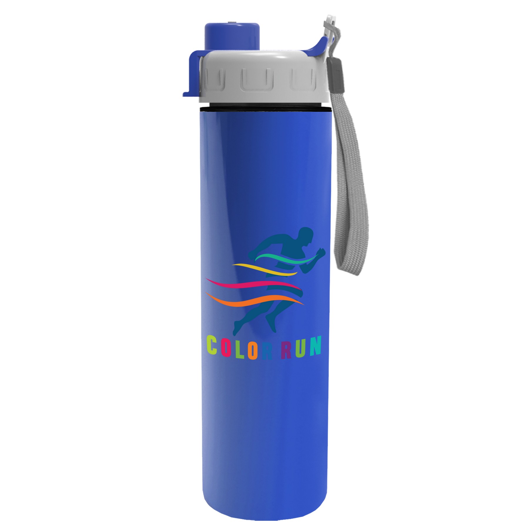 Picture of Garyline® Slim Double-Wall Insulated Bottle with Quick-Snap Lid - 16 oz.