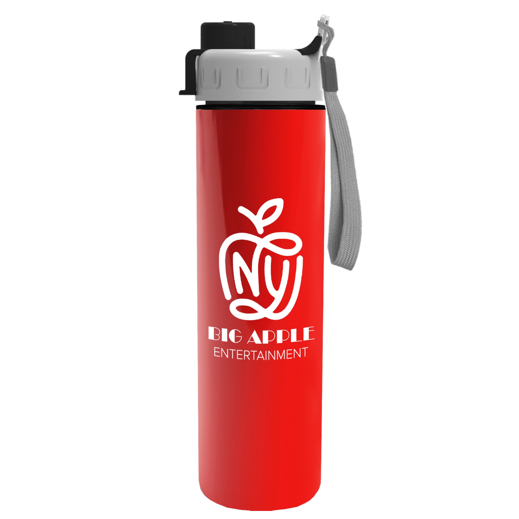 Picture of Garyline® Slim Double-Wall Insulated Bottle with Quick-Snap Lid - 16 oz.
