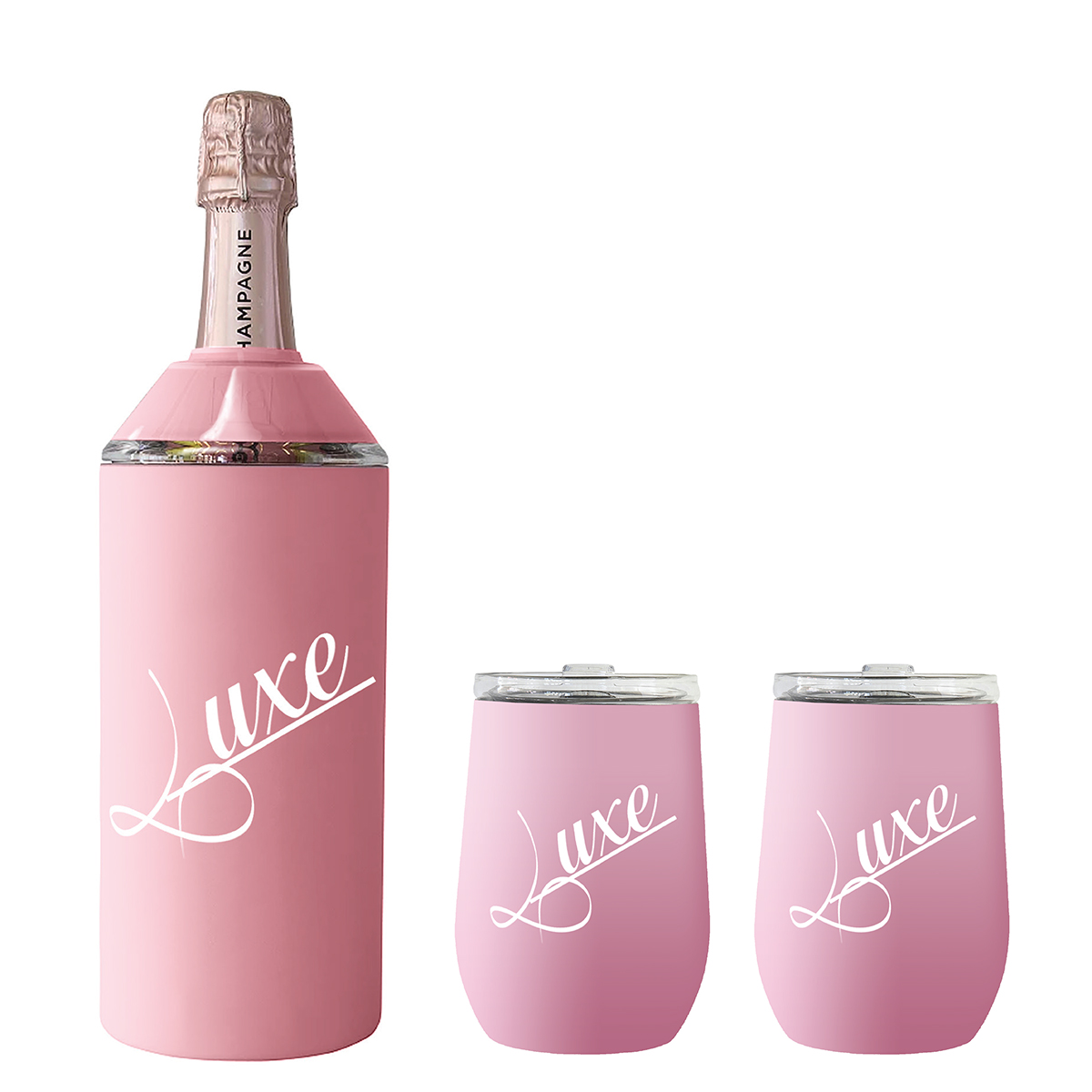 Picture of Vinglacé® Wine Bottle Insulator & 2 Glass Gift Set
