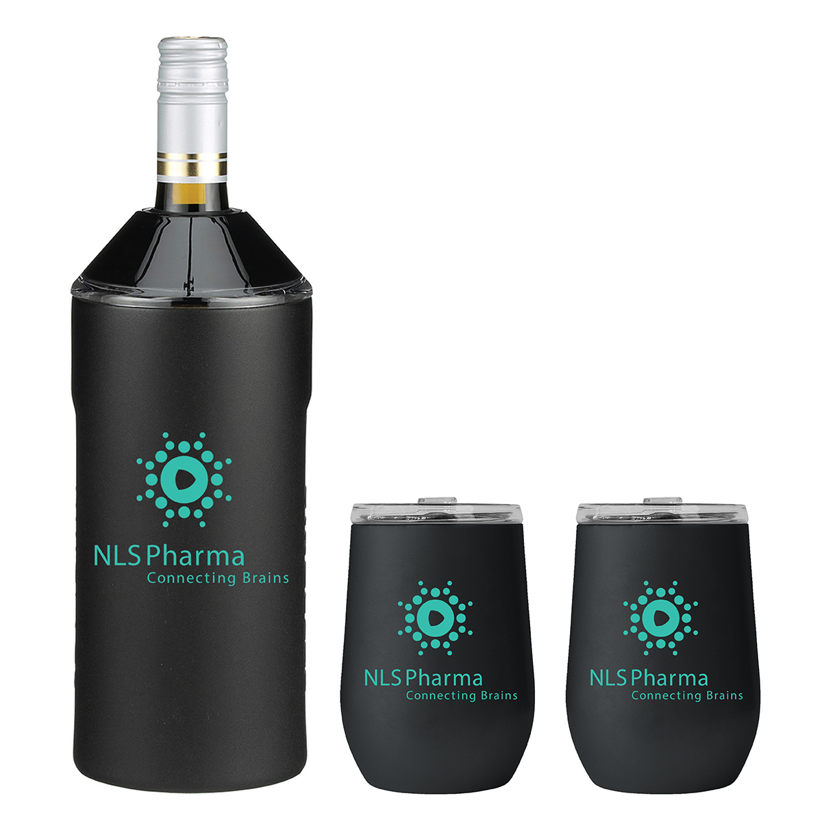 Picture of Vinglacé® Wine Bottle Insulator & 2 Glass Gift Set