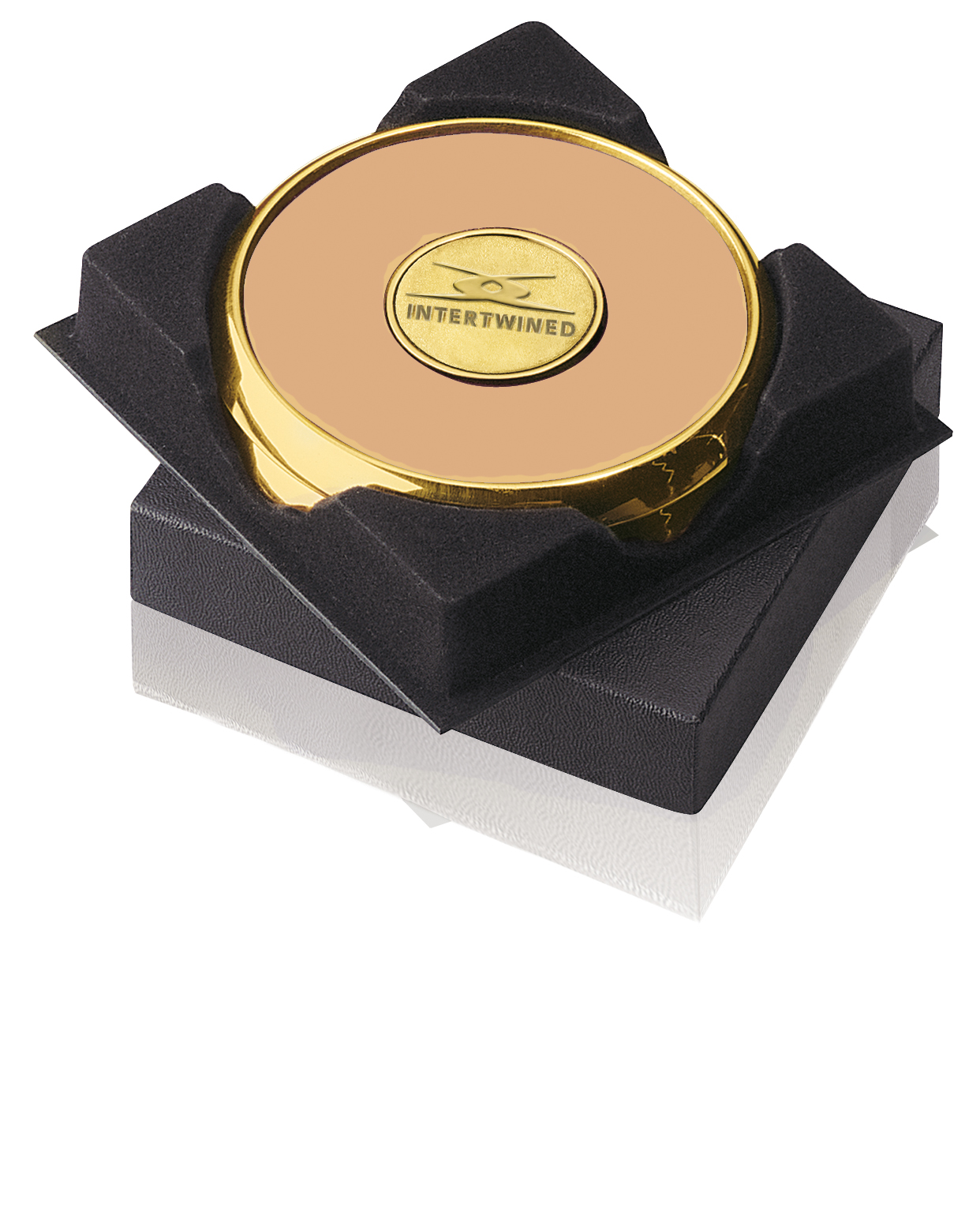 Picture of JAFFA® Two Coasters in Deluxe Black Flocked Gift Box