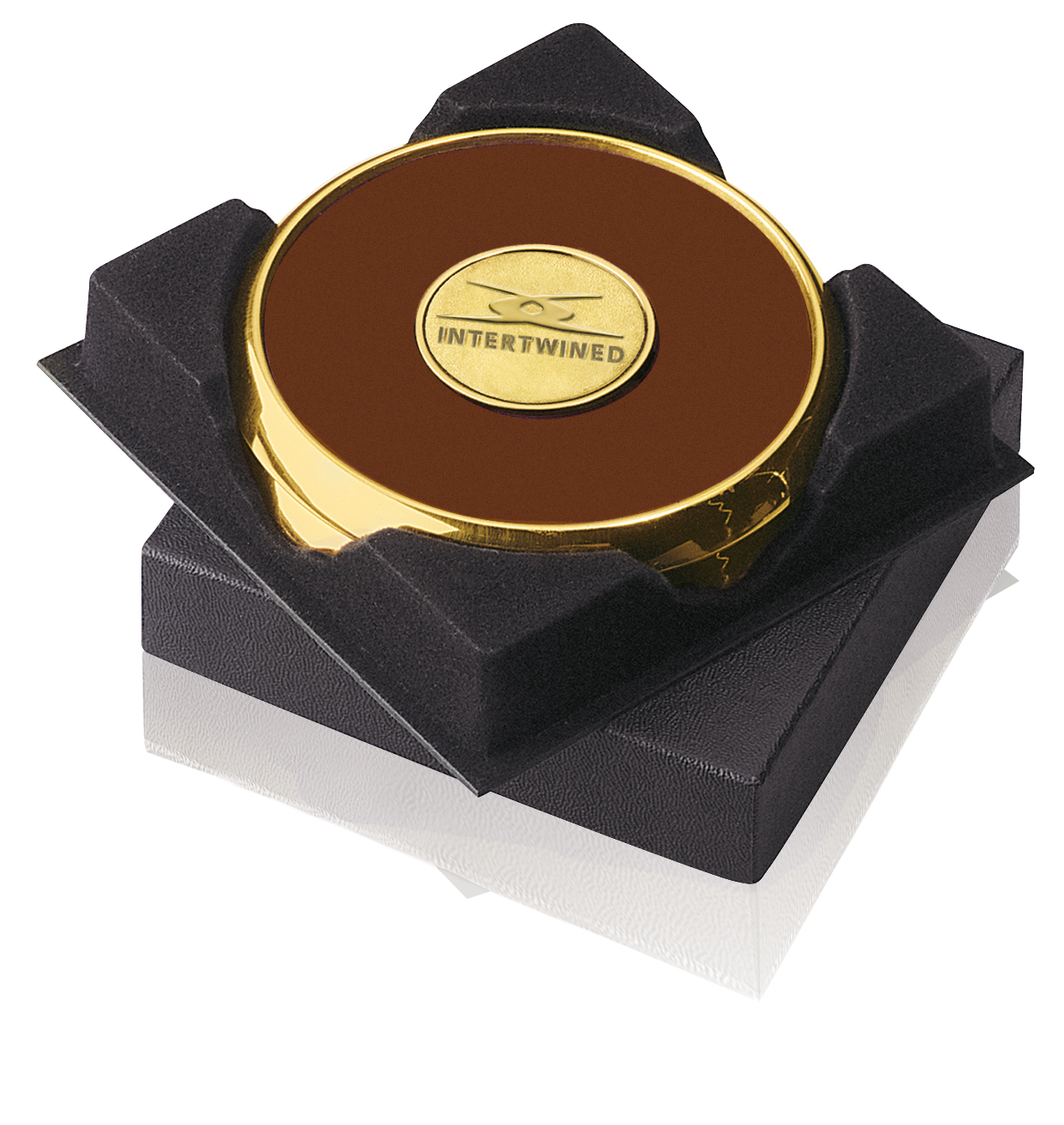Picture of JAFFA® Two Coasters in Deluxe Black Flocked Gift Box