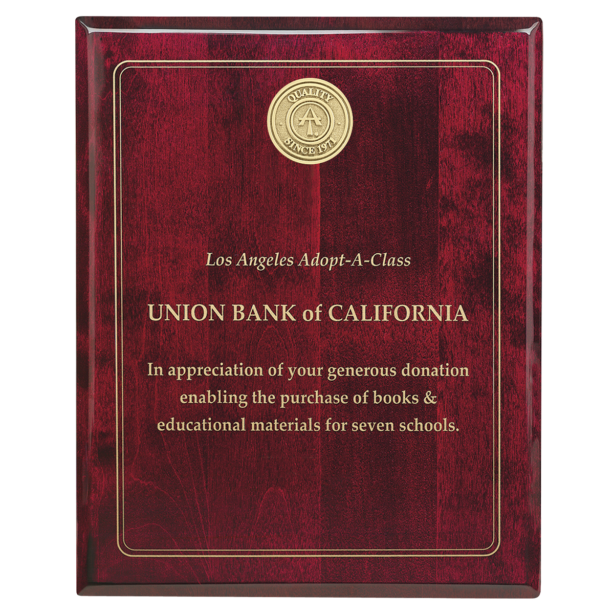 Picture of JAFFA® Rosewood Plaque - 8" x 10"