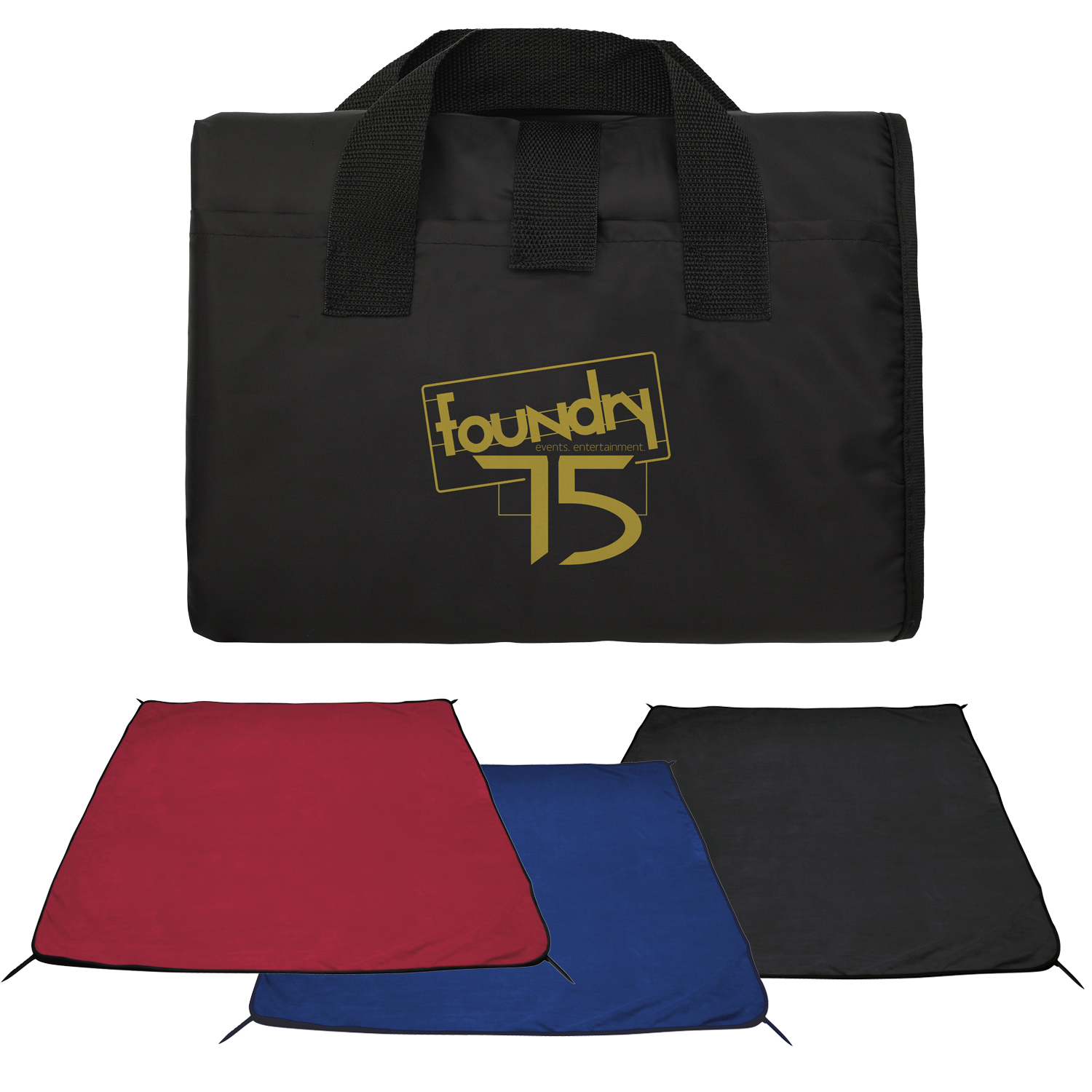 Picture of Water-Resistant Recycled Picnic Blanket with Stakes