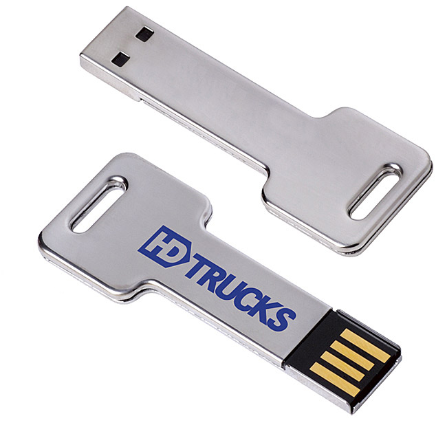 Picture of Universal Source® 2 GB Silver Key USB 2.0 Flash Drive