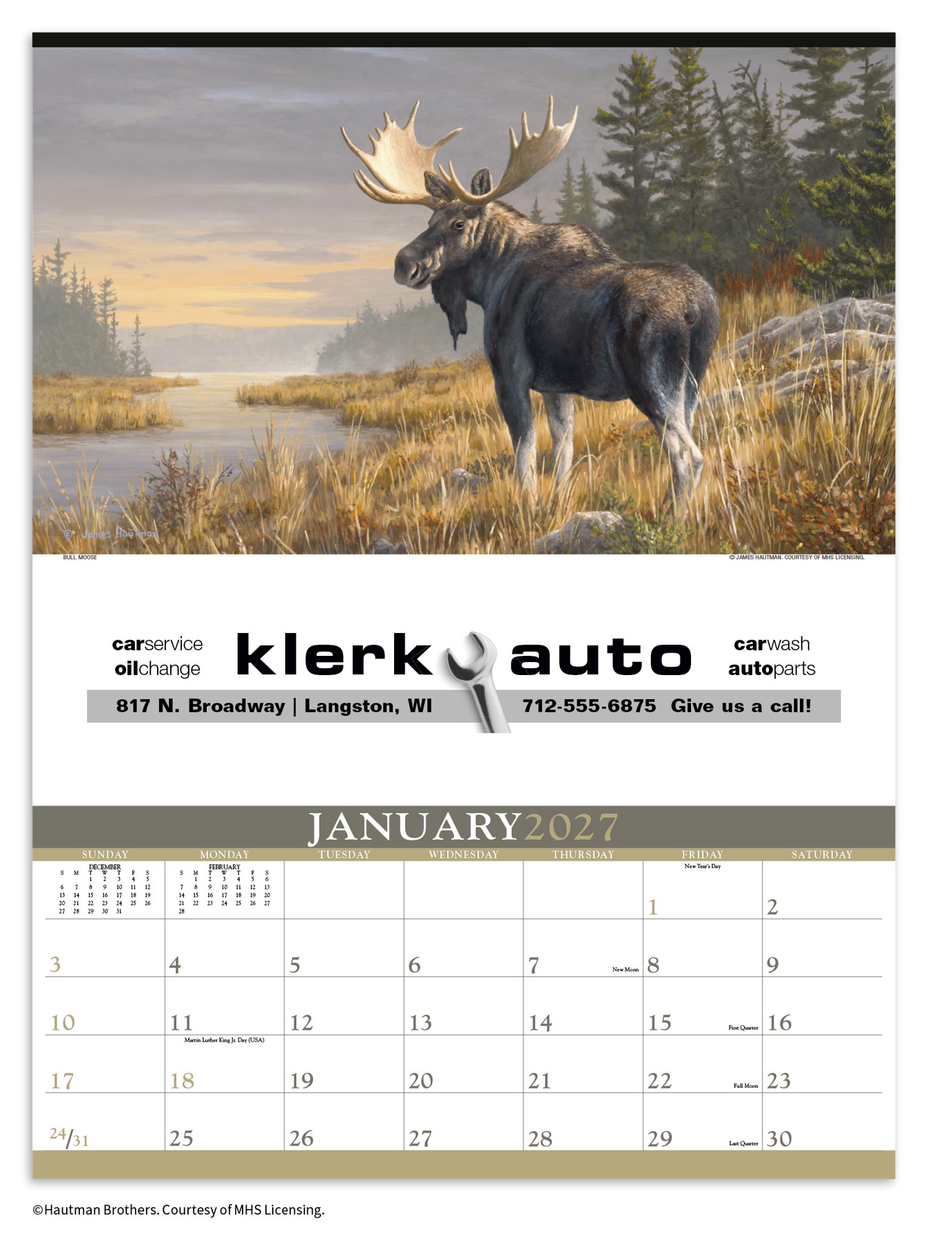 Picture of Triumph® Calendars Wildlife Art by the Hautman Brothers Calendar