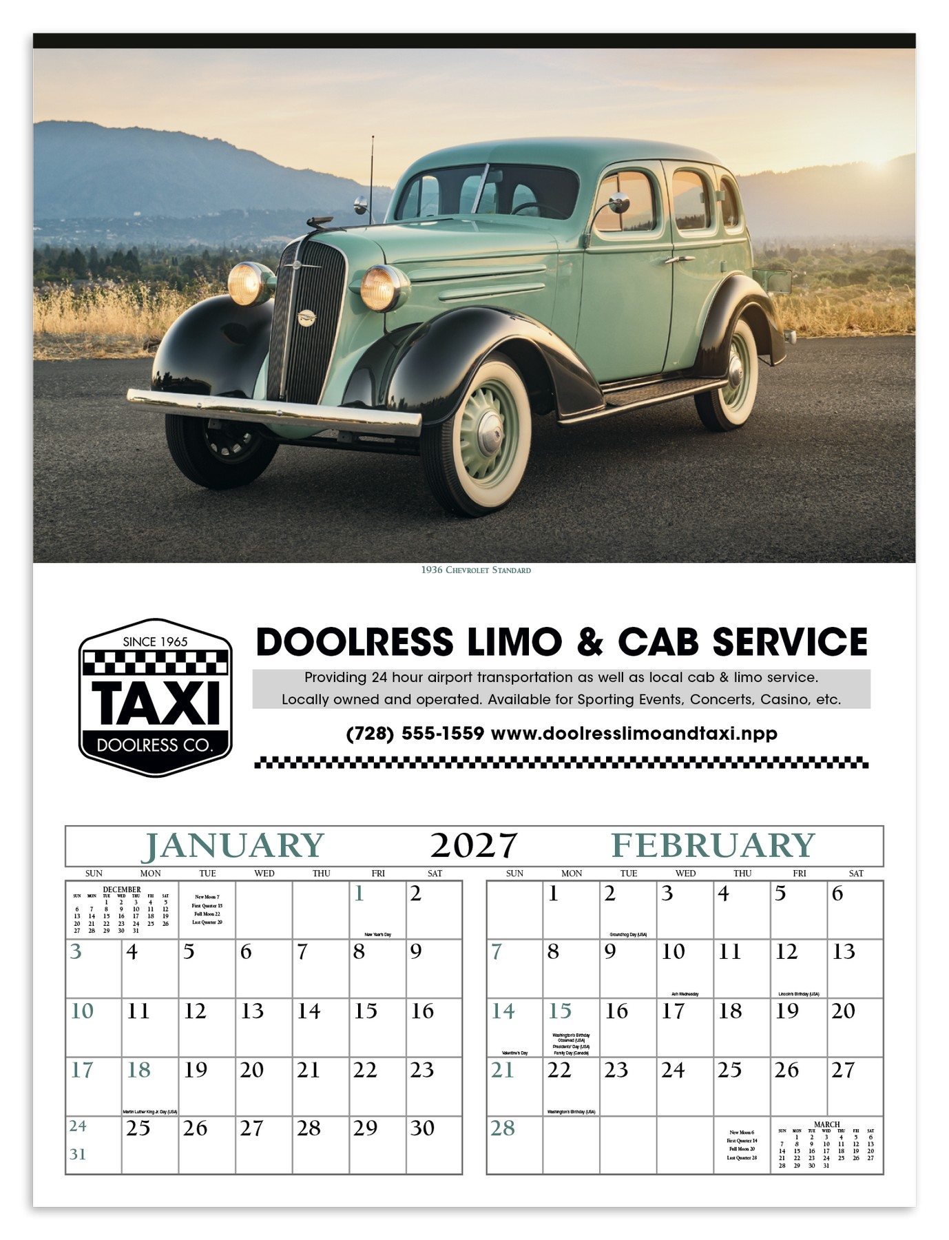 Picture of Triumph® Calendars Antique Cars Calendar