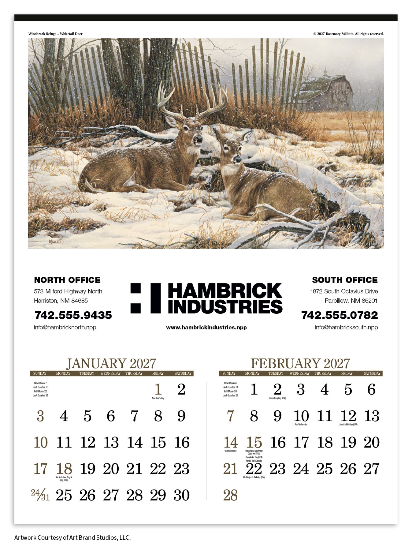 Picture of Triumph® Calendars Wildlife Art Calendar