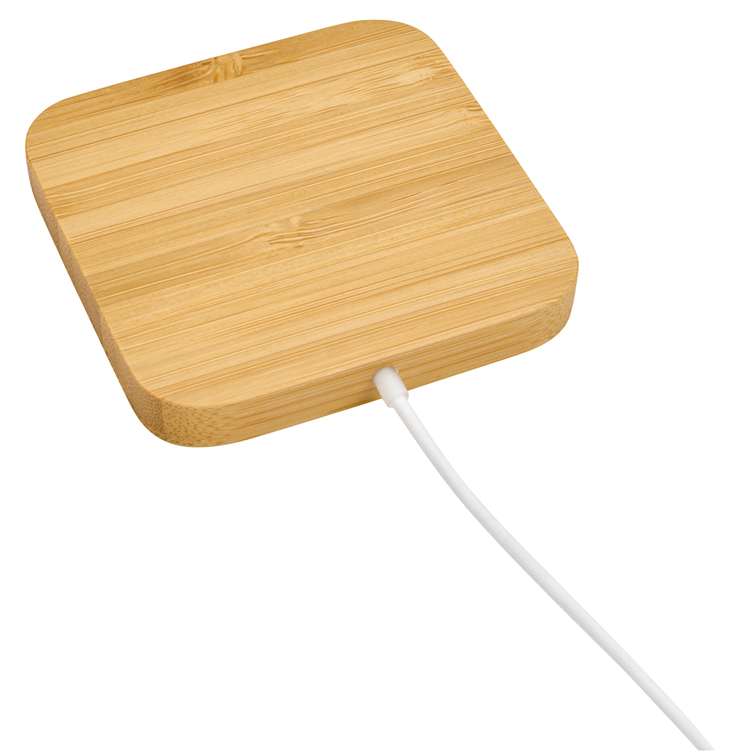 Picture of Good Value™ Bamboo Magnet-Hold 15W Wireless Charger