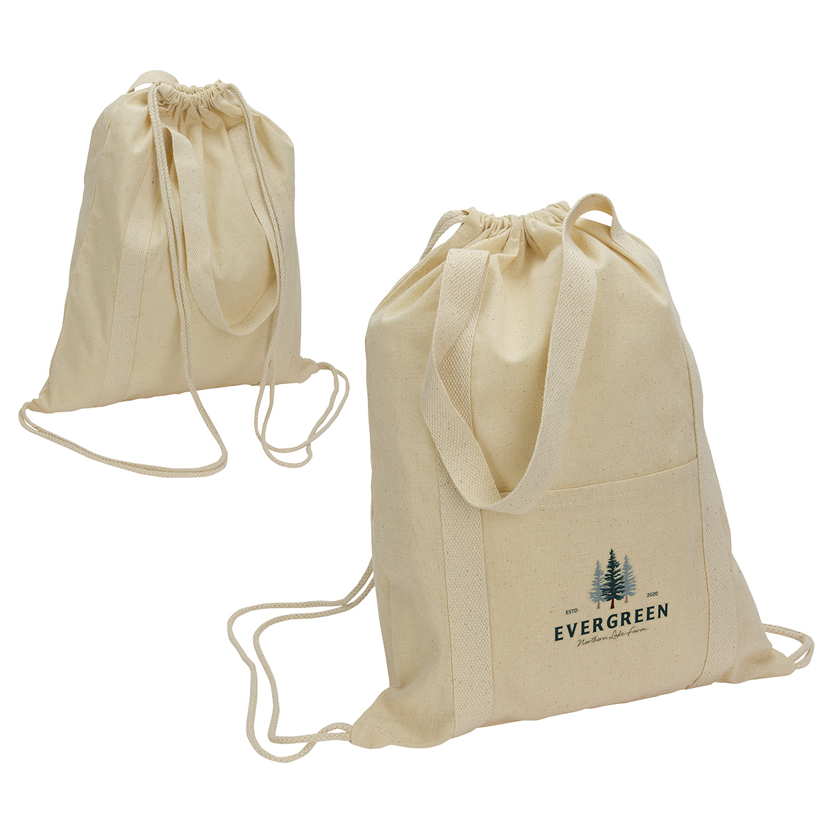 Picture of Orion 5 oz 50/50 Recycled Cotton Drawstring Bag