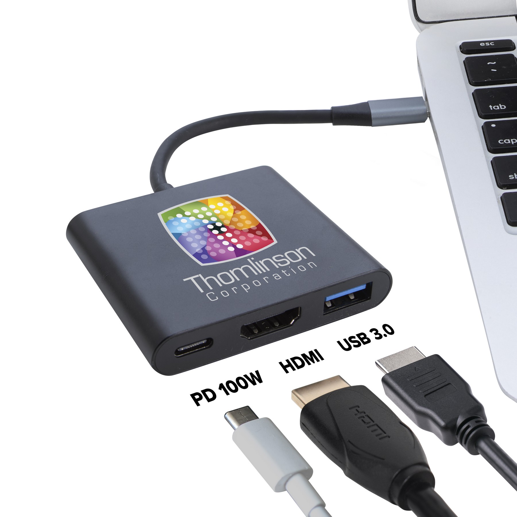 Picture of Compact 3-in-1 HDMI USB Hub