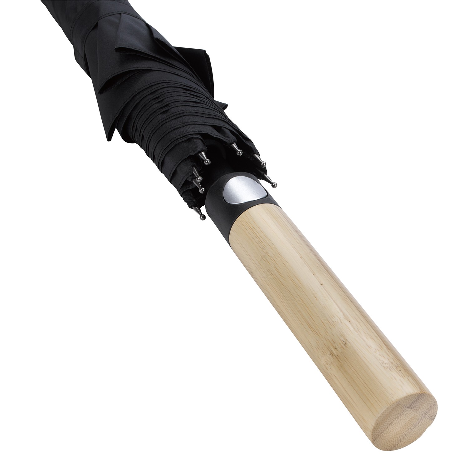 Picture of Shed Rain™ 50" RPET Bamboo-Handled Auto-Open Stick Umbrella