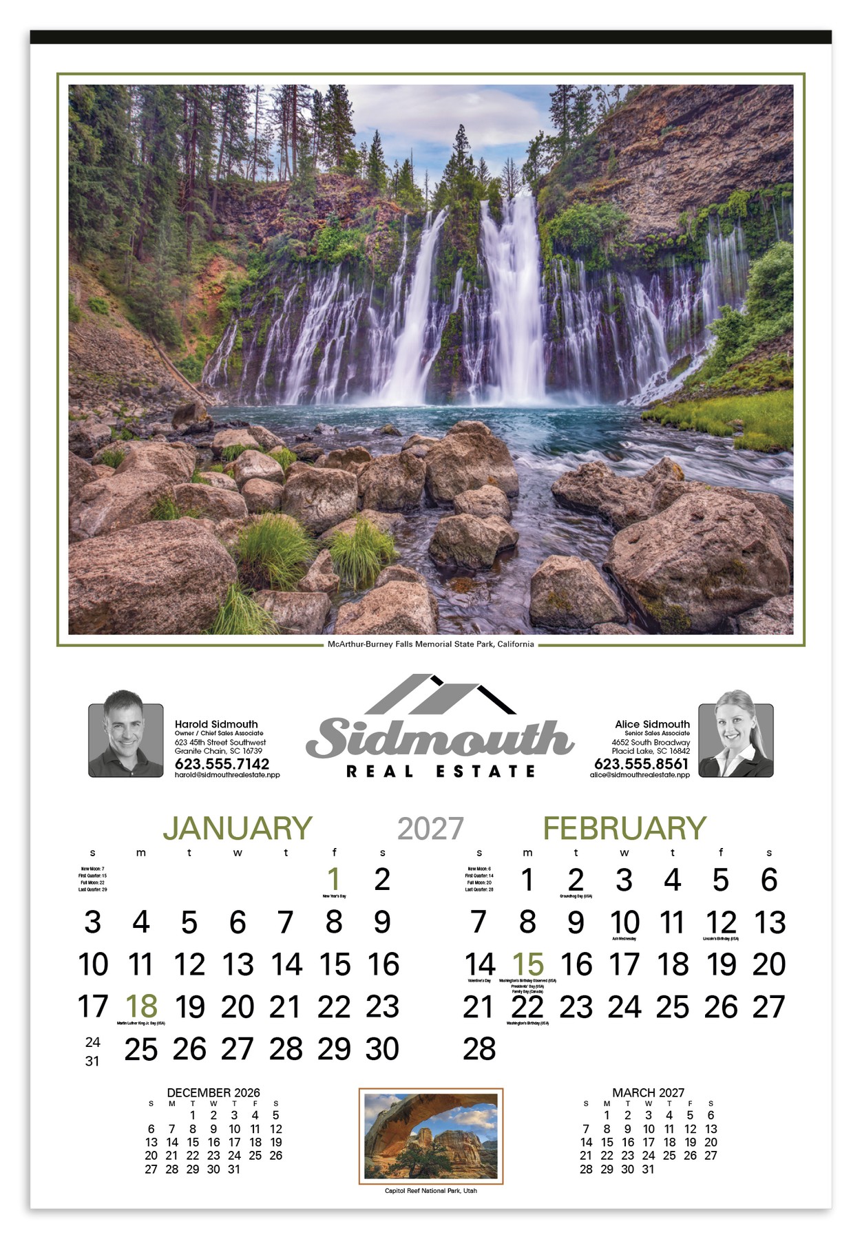 Picture of HotLine® Products Our Country® Executive Calendar