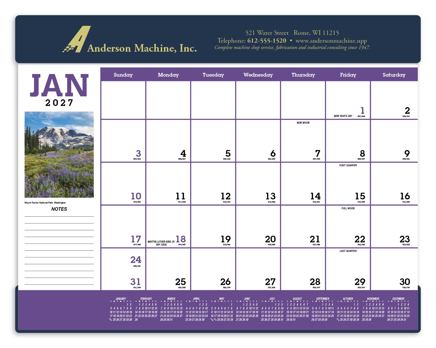 Picture of Triumph® Calendars Scenic Desk Pad
