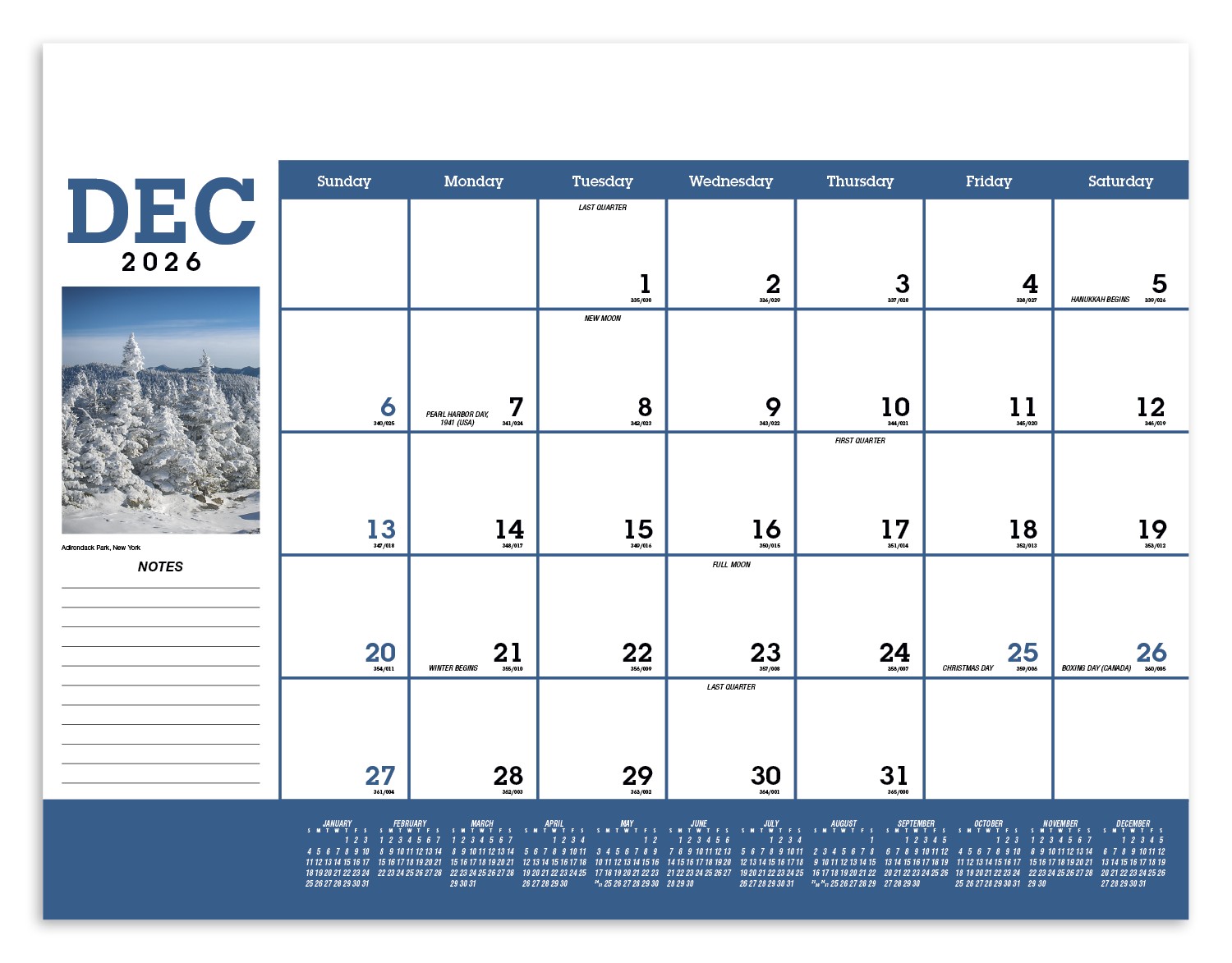 Picture of Triumph® Calendars Scenic Desk Pad