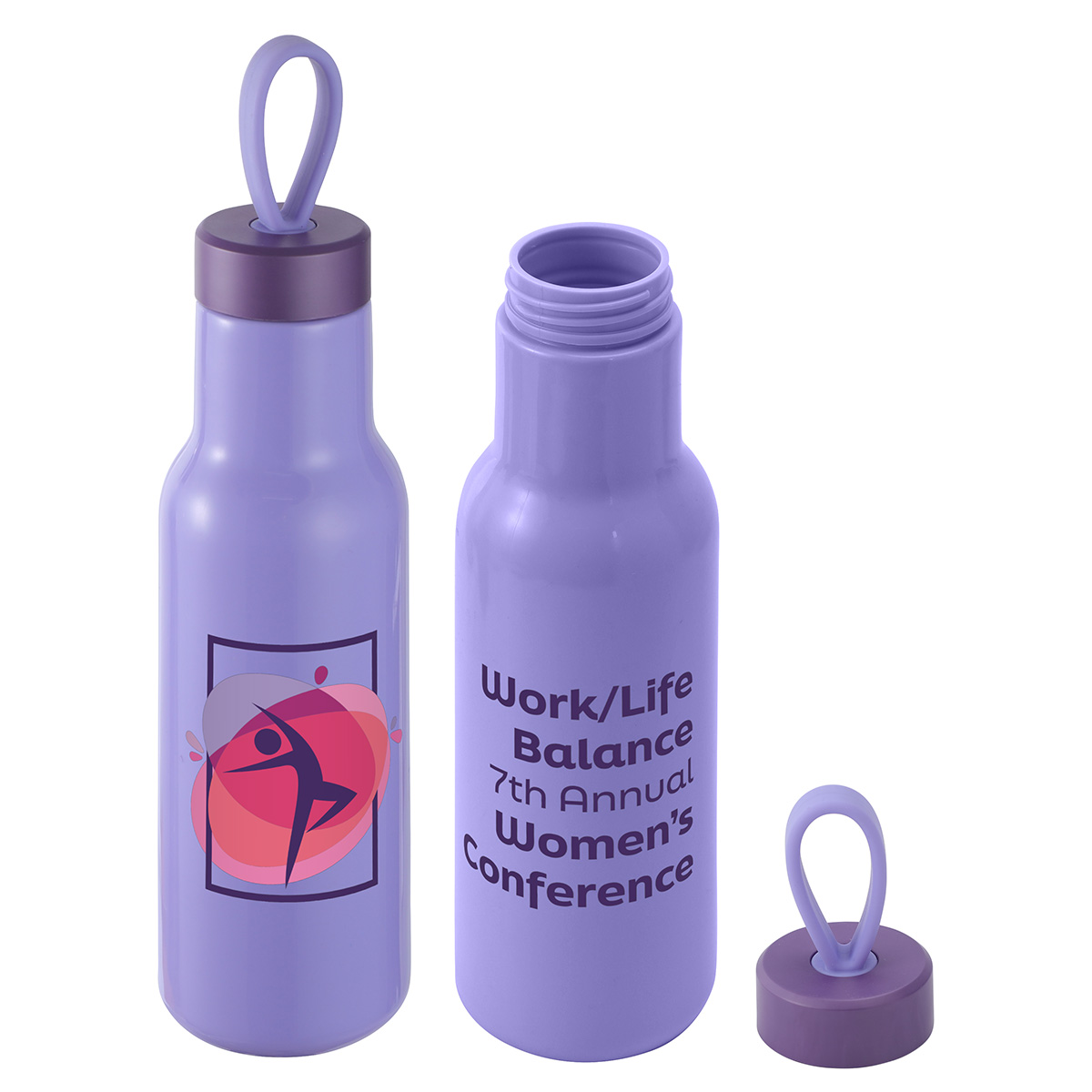 Picture of Cameo 23 oz PLA Sports Bottle with Silicone Loop Handle