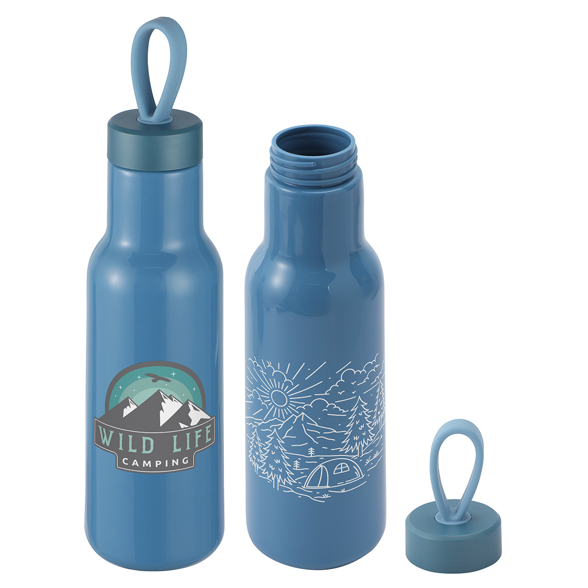 Picture of Cameo 23 oz PLA Sports Bottle with Silicone Loop Handle