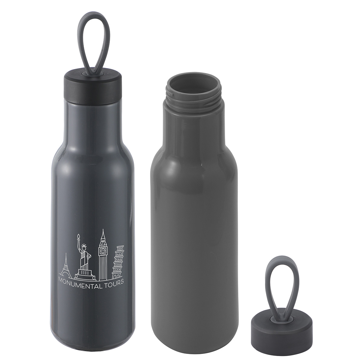 Picture of Cameo 23 oz PLA Sports Bottle with Silicone Loop Handle