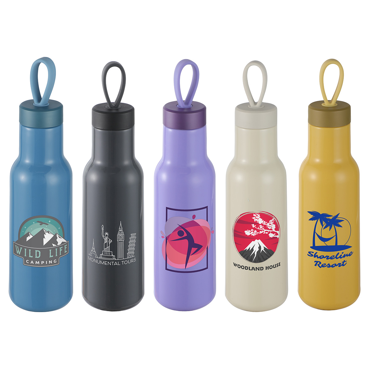 Picture of Cameo 23 oz PLA Sports Bottle with Silicone Loop Handle