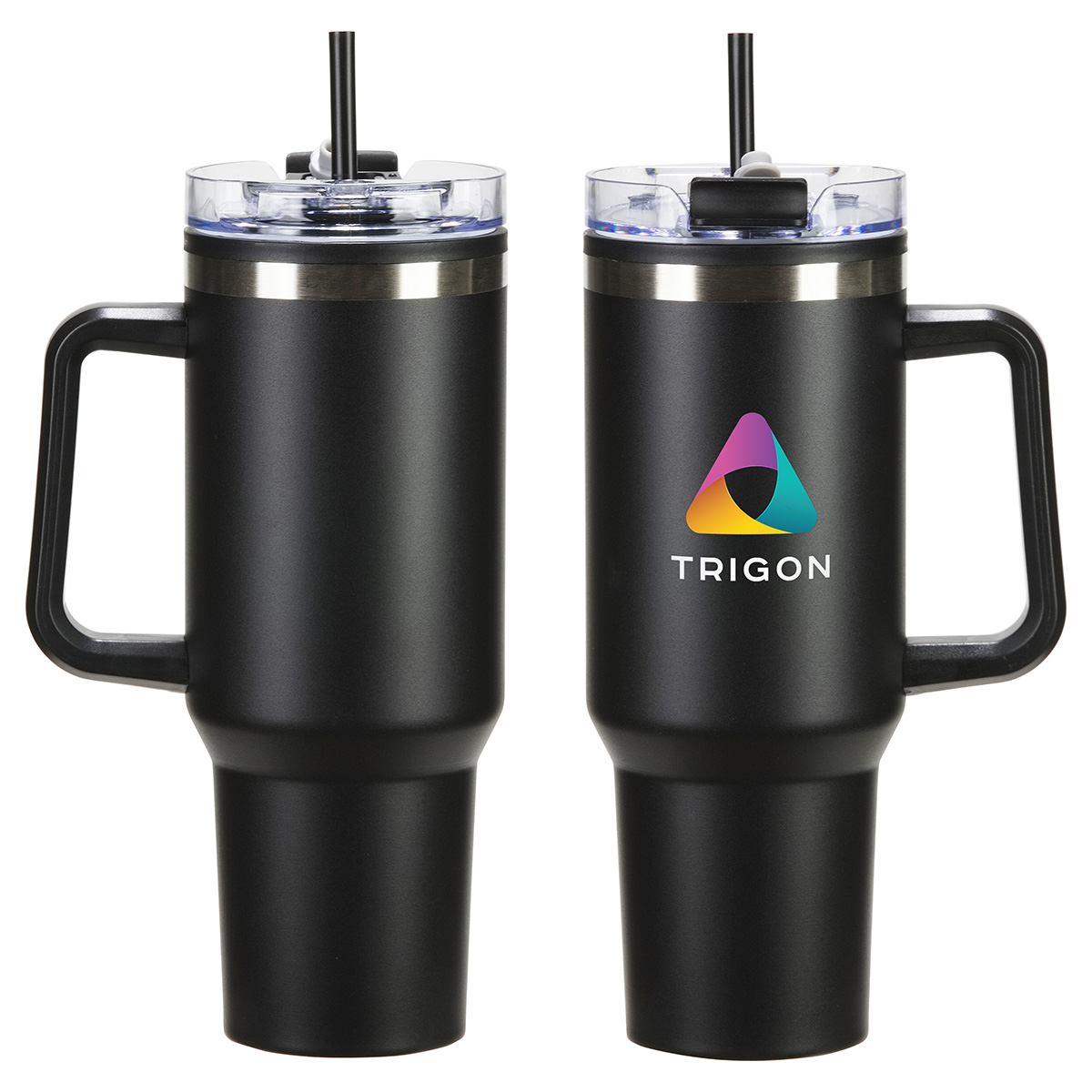Picture of Ohana 40 oz Stainless Steel/Polypropylene Mug with Color-Matching Handle