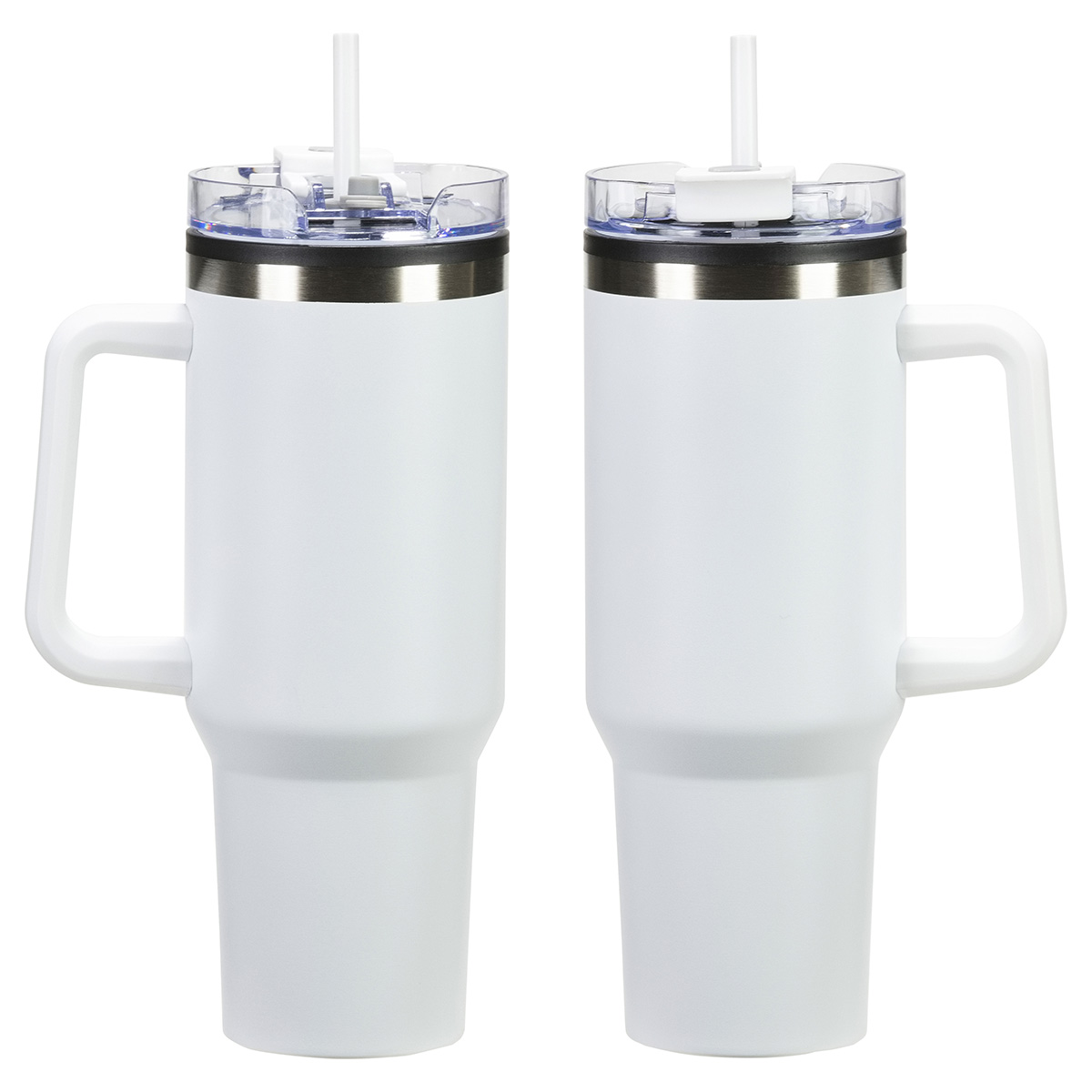 Picture of Ohana 40 oz Stainless Steel/Polypropylene Mug with Color-Matching Handle